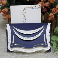 Gran oferta, precio de fábrica, tarjetas de invitación de boda hindúes baratas, invitaciones de cumpleaños de bolsillo de tres pliegues, carpeta de bolsillo, tarjetas de felicitación