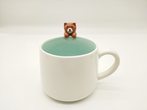 Coréen mignon Animal une personne nourriture mignon bébé haut niveau d'apparence vaisselle bol en céramique sous glaçure couleur <span class=keywords><strong>famille</strong></span> Couple tasse - Product Image 2