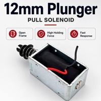 Actuador electromagnético de empuje y tracción de marco abierto 1253 personalizable 12V 24V CC/CA 110V 220V