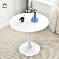 Table Moderne Simple en Plastique EaseNeat pour Négociation, Balcon, Loisirs, Réception, Café, Salon de Thé, Restaurant - Grande Vente