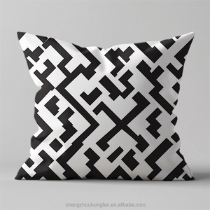 <strong>Cushion</strong> Cases Decorative Geometric <strong>Pattern</strong> Throw Pillow Covers for Modern Homes Sofa Bedroom Couch Car Living Room 18*18inches - Product Image 6