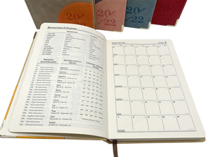 Bán buôn thời trang Nhật ký 2022 jan-dec Tiếng Anh dày lên lịch máy tính xách tay A5 da bìa cứng hiệu quả Tạp Chí - Product Image 4