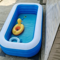 Piscine gonflable pliable de grande taille pour l'extérieur, pour adultes