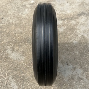 Roue de chariot de 200 mm (8 pouces) en caoutchouc massif avec <span class=keywords><strong>pneu</strong></span> pour poubelle et bac à déchets - Product Image 4
