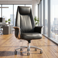 Chaise de bureau de direction de haute qualité, à dossier haut, pivotante, réglable en hauteur, moderne, confortable, grande taille, pour usage commercial