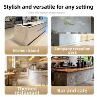 Tabouret de bar pivotant et réglable en hauteur, style nordique moderne, avec dossier, pieds thermolaqués, en cuir anti-griffures pour cuisine et comptoir