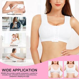 Soutien-gorge <span class=keywords><strong>post</strong></span>-<span class=keywords><strong>opératoire</strong></span> sans armatures à bretelles réglables en gros, fermeture avant, soutien-gorge <span class=keywords><strong>post</strong></span>-chirurgie pour <span class=keywords><strong>augmentation</strong></span> <span class=keywords><strong>mammaire</strong></span> pour femmes - Product Image 3