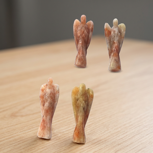 งานฝีมือแกะสลักรูปนางฟ้าจากหินอาเกต สำหรับตกแต่งบ้านเสริมสิริมงคล - Product Image 4