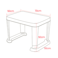 Feelbaby Table de bureau et chaise en plastique de dessin animé moderne réglable ensemble 5 ensembles pour enfants et bébés pour chambre ou étude en plein air