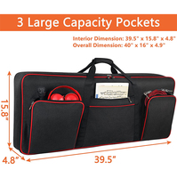 Custom Large Padded Piano Bag Keyboard Storage Cover Piano Keyboard Carrier Bag Carry case 61key Musical Instrument Bag