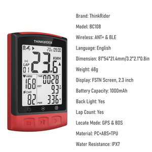 ThinkRider GPS Bicycle <strong>Computer</strong> Speedometer <strong>Wireless</strong> Bike <strong>Cycling</strong> Speed <strong>Computer</strong> <strong>Computer</strong> - Product Image 2