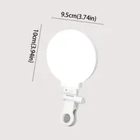 Lampe à clip LED portable rechargeable 3 couleurs, mini lumière d'appoint portable pour téléphone, ordinateur portable, diffusion en direct, selfie, vidéo, photographie