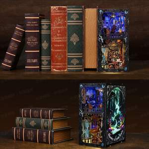 Hamaileon <span class=keywords><strong>Chambre</strong></span> des bêtes exotiques KT04 Kit de bricolage pour nichoir à livres en bois, Décoration d'intérieur, Cadeau, <span class=keywords><strong>Artisanat</strong></span> - Product Image 3