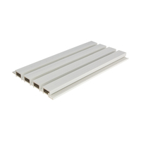 Panneau de plafond extérieur anti-UV en PVC WPC, revêtement mural en bois composite plastique imperméable pour extérieur, fabriqué en Chine