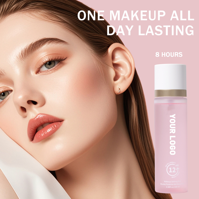 Waterproof Long Lasting Pink Setting Spray