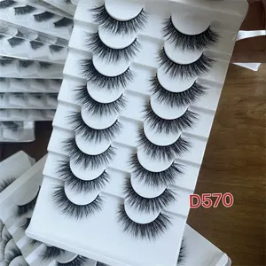 Le ciglia di cartone di Qingdao rendono l'occhio più attraente scatola di imballaggio per ciglia a strisce tridimensionali
