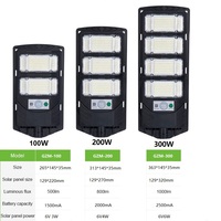 Lampadaire Solaire LED Extérieur Étanche, Lumière de Cour à Induction Corporelle, Lampadaire Solaire Intégré