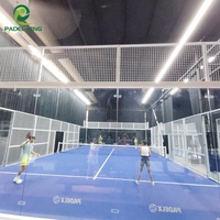 Merek Terlaris Padel King Lapangan Padel Panoramic dengan Raket dan Bola Padel Gratis
