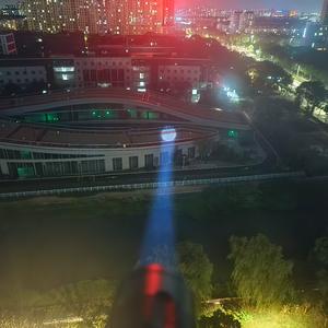 ไฟฉายพกพาแบบชาร์จซ้ำได้ ปรับโฟกัสได้ รูปทรงฉลาม สำหรับใช้งานกลางแจ้ง ระยะไกล พร้อมไฟฉุกเฉินแบบแฟลชความเข้มสูง สำหรับเจย์ - Product Image 2