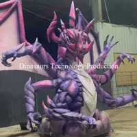 Dragon animatronique sur mesure à six bras, modèle de monstre robot de style fantastique ou anime, à vendre