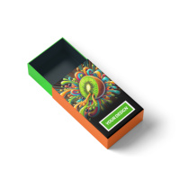 Stock américain Boîte d'emballage de tiroir en carton coloré imprimé sur mesure avec impression UV en feuille d'or et d'argent Boîtes OEM en gros