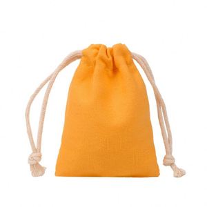 Petit sac en coton avec cordon de serrage, sac cadeau, sac en coton coloré - Product Image 2