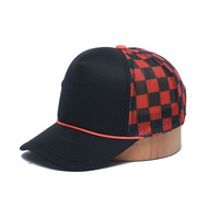 Gorras de Béisbol Personalizadas 100% Algodón, Tipo Trucker, Deportivas, con 5-6 Paneles Estructurados, Estilo Dad Hat, Visera Curva, Estampado de Leopardo, Logo Bordado Plateado