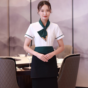 Vente en gros uniforme <span class=keywords><strong>de</strong></span> serveur <span class=keywords><strong>de</strong></span> restaurant, restauration rapide, réception en polyester, avec logo <span class=keywords><strong>de</strong></span> broderie personnalisé, uniforme <span class=keywords><strong>de</strong></span> serveur - Product Image 3