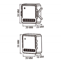 Module d'interrupteur intelligent Larkkey Tuya Matter 2 voies OEM IP20, disjoncteur relais sans fil