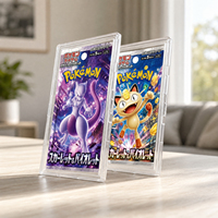 Plaque acrylique premium pour boosters TCG, boîtier de présentation ultra-transparent avec protection UV archivistiquement sûre