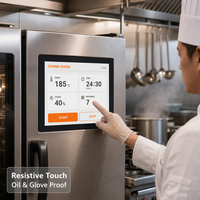 Module d'écran tactile LCD résistif 10,4 pouces 800x600 SVGA LVDS 20 broches 450 Nits 4 fils RTP large plage de température pour affichage industriel