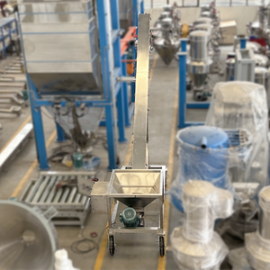 U-shaped Adjustable Spiral Conveyor for Farm Manufacturing Plant Food Shop Use Stainless Steel High Capacity Grain Powder Sludge - Product Image 6