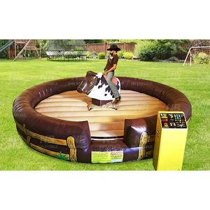 Thương mại người lớn trò chơi cơ khí Rodeo Bull cưỡi máy điều khiển Inflatable cơ khí Bull đi xe để bán - Product Image 1