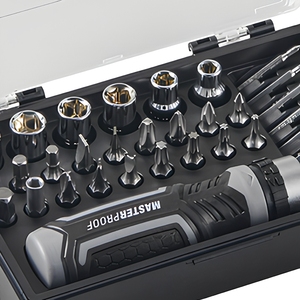 Juego de 30 Llaves de Trinquete Duraderas con Estuche Rígido, Personalizable OEM, Incluye Puntas, Destornilladores de Trinquete, Vasos y Cabezas de Destornillador - Product Image 4