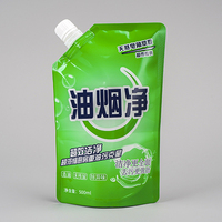 Sachets Doypack PE personnalisés imprimés de 500 ml, 1 L, 2 L pour recharge de savon liquide, gel douche, shampoing, détergent vaisselle avec bec verseur