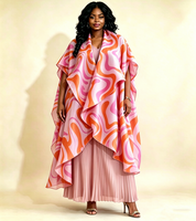 Nouvel ensemble coordonné 3 pièces élégant et de haute qualité pour femme, grande taille, plissé, coloré, ample, avec cordon de serrage