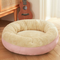 Nouveau Nid pour Chat Lavable en Plastique Tendance, Toutes Saisons, en Peluche Courte Respirante, Lit pour Chat Chaud Hiver, Tapis de Couchage pour Animaux de Compagnie