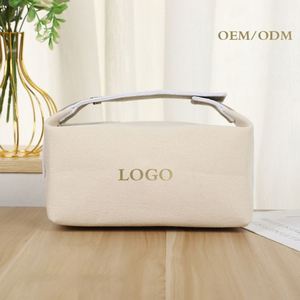 Xdh1631 Nouveau design 2025 Sac fourre-tout en toile à motif lettres pour maquillage, sac repas et trousse de toilette grande capacité - Product Image 6