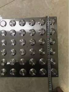 스테인레스 스틸 촉각 포장 타일 바닥 촉각 표시기 스터드 버튼 촉각 타일 안전 경고 도로 스터드 - Product Image 3