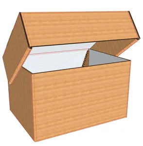 Burger Box corrugated carton S white coated inside against fatt and liquids customer printing possible