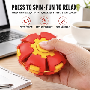 Tourne et pressoie, jouet anti-stress stimulant le cerveau, fidget spinner transformable avec gyro coloré tactile pour soulager le stress - Product Image 5