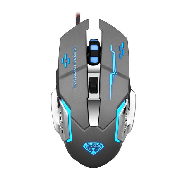 DIVPARD G502 Luminescent Gaming Mouse Computer USB Receiver Optical Wired Gaming Mouse