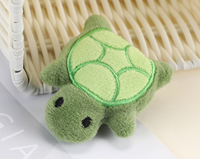 Anoeo Porte-clés mignon en forme de tortue, jouets en peluche, tortues de dessin animé, poupées douces, animaux écologiques, petit pendentif, ornements de sac, décoration