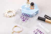 Prix de gros de Guangzhou, sac en PVC transparent sur mesure, emballage pour bijoux, pochette à fermeture éclair