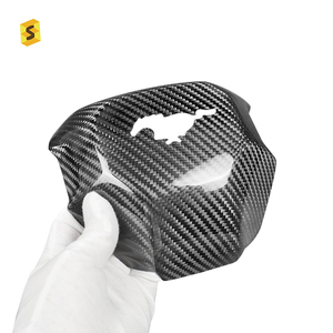 ShaSha dekorasi roda kemudi mobil serat karbon asli kering untuk Ford Mustang S650 GT 2024 Aksesori Interior - Product Image 5