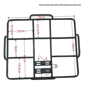 Porte-bagages de livraison extra-lourd pour vélos électriques, capacité de charge 50 kg, avec base de fixation <span class=keywords><strong>en</strong></span> fer renforcé et boîte de transport - Product Image 4