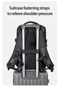 Borsa per Laptop di grande capacità Oxford borsone di espansione impermeabile con zaino per studenti con ricarica USB - Product Image 5