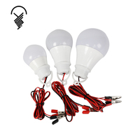 Ampoule led 12v dc 3w, bricolage fabriqué en chine, bon marché, clip de fil 1m avec intérieur