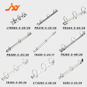 金属製3穴リングバインダーメカニズムファイルフォルダノート収納クリップオフィス用文房具用 - Product Image 3