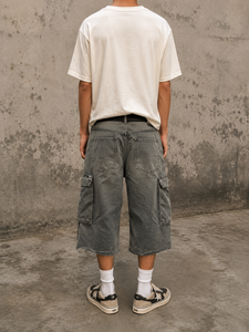 T-shirts personnalisés en coton slub 200 GSM épais et lourd, coupe oversize, imprimé graphique estival, unisexe, à manches courtes pour hommes - Product Image 3
